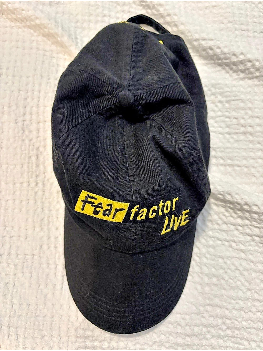 Universal Studios Fear Factor Live Official Merchandise Baseball Cap Black